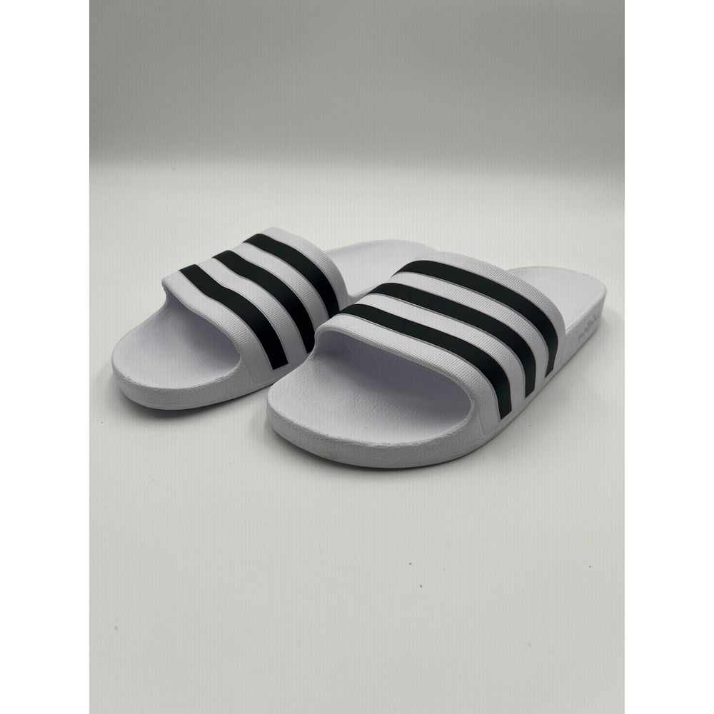 Adidas Adilette Shower Slides Mens 13 White Black F35539 Sport Sandals